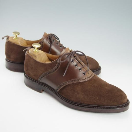 極上★クロケット&ジョーンズ UK8/US8.5D【貴重★茶/コードバン仕様/ブラックフリース別注】ブルックスブラザーズ/Crockett&Jones★g553