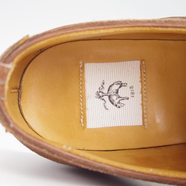 極上★クロケット&ジョーンズ UK8/US8.5D【貴重★茶/コードバン仕様/ブラックフリース別注】ブルックスブラザーズ/Crockett&Jones★g553