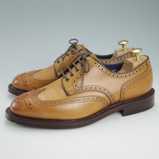 極美品★リーガル SIZE 24.5【定価￥43,200-★(姫路)山陽のグレージングレザー×栃木レザーのソール】W10B/フルブローグ/REGAL★g554