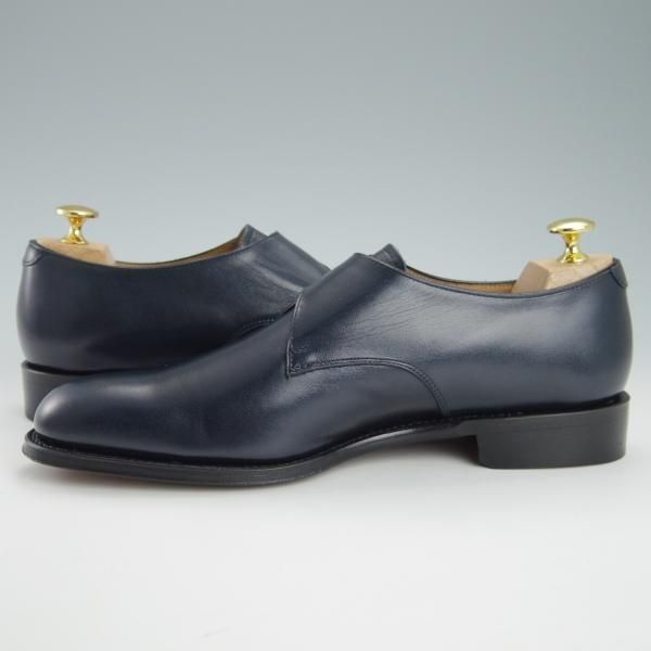 ほぼ試着程度★シェットランドフォックス SIZE 6.5【定価￥42,900-★ドレイトン102F SF】モンクストラップ/カーフ/紺/Shetlandfox★g559