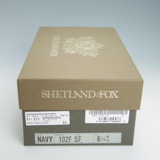 ほぼ試着程度★シェットランドフォックス SIZE 6.5【定価￥42,900-★ドレイトン102F SF】モンクストラップ/カーフ/紺/Shetlandfox★g559