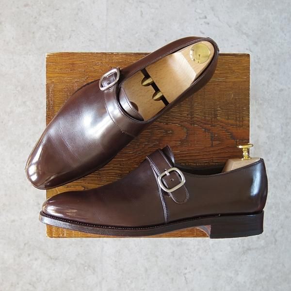 極上★(スペイン製)CARMINA/カルミナ SIZE 6.5【モデル定価￥72,600-★MEERMIN別注/80156】RAINラスト/モンクストラップ/MARRON★g560