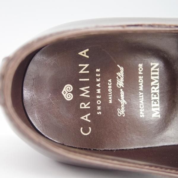 極上★(スペイン製)CARMINA/カルミナ SIZE 6.5【モデル定価￥72,600-★MEERMIN別注/80156】RAINラスト/モンクストラップ/MARRON★g560