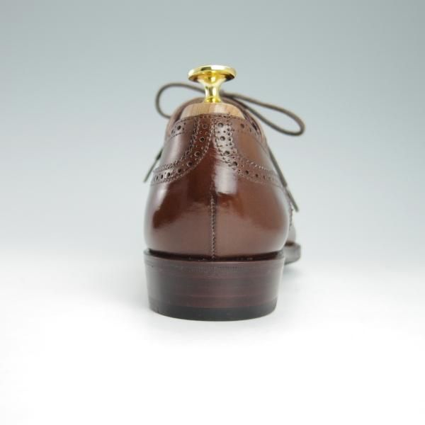 未使用★(スペイン製)CARMINA/カルミナ SIZE 6.5【定価￥72,600-★80251/INCAラスト】セミブローグ/カーフ/茶/メンズ★g561