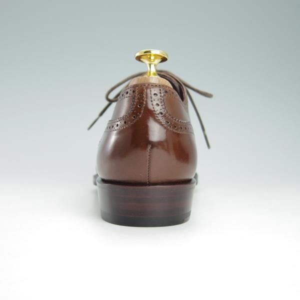 未使用★(スペイン製)CARMINA/カルミナ SIZE 6.5【定価￥72,600-★80251/INCAラスト】セミブローグ/カーフ/茶/メンズ★g561