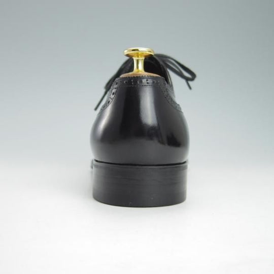 極上★LECOTT/レコット SIZE 7.5【貴重★ハンドソーンウェルテッド製法/九分半仕立て】フルブローグ/カーフ/黒/メンズ★g563