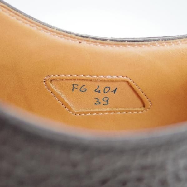 ほぼ未使用★(伊)F.LLIジャコメッティ SIZE 39【定価10万円程度★ハンドソーンウェルテッド製法/九分仕立て】FG401/Giacometti★g565