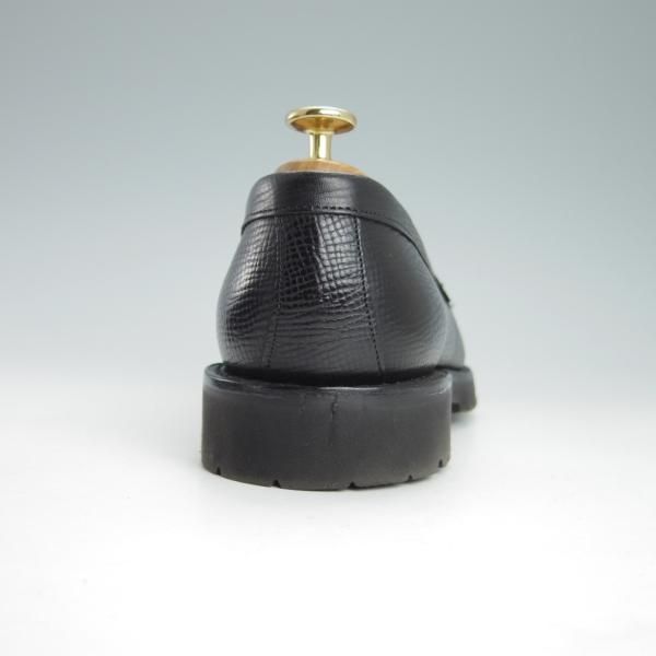 極美品★(英)チーニー 6.5F【★(独)ワインハイマー社のジュピターカーフ/MONET GV】1886ラスト/コインローファー/黒/メンズ/CHEANEY★g569