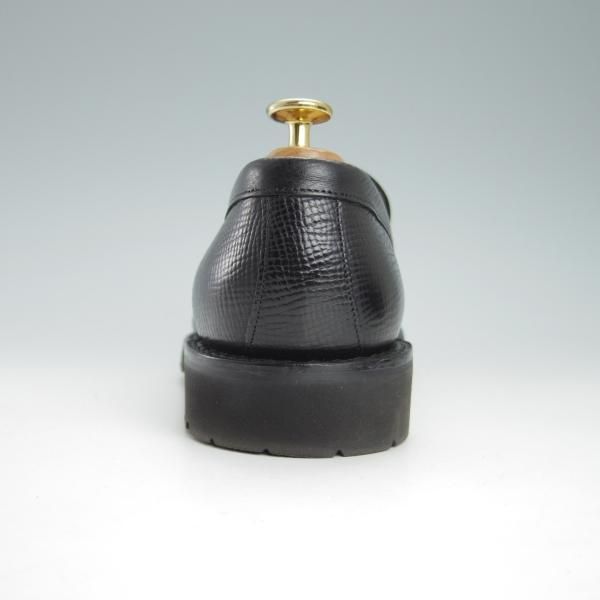 極美品★(英)チーニー 6.5F【★(独)ワインハイマー社のジュピターカーフ/MONET GV】1886ラスト/コインローファー/黒/メンズ/CHEANEY★g569