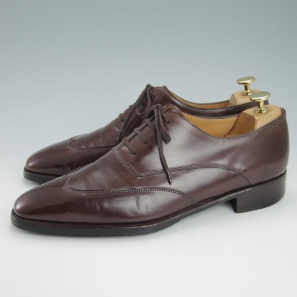 ★ジョンロブ 8.5E【定価20万円以上★プレステージライン/WOODCOTE/8000ラスト】ブラインドブローグ/カーフ/濃茶/JOHN LOBB★g570