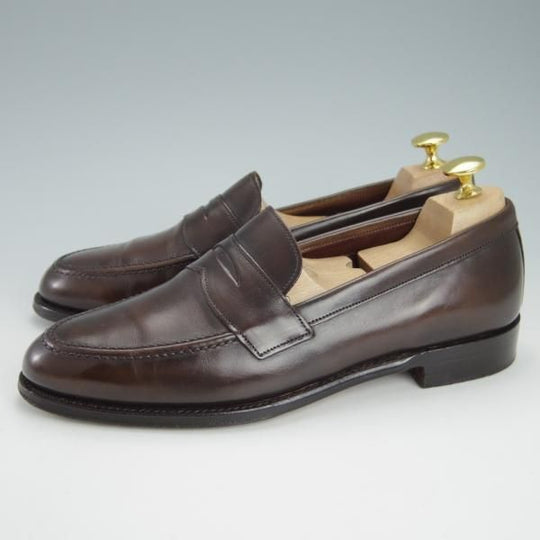 極上★(英)チーニー 6F【定価￥74,800-★CANNON/キャノン/277ラスト】コインローファー/カーフ/濃茶/メンズ/CHEANEY★g572