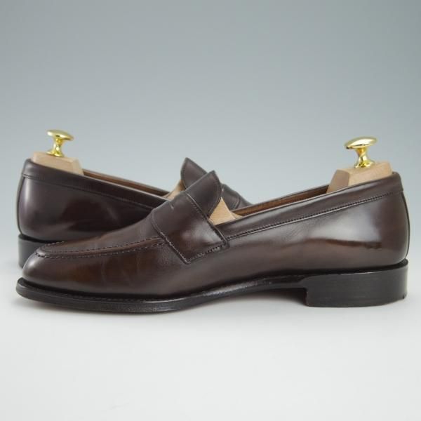 極上★(英)チーニー 6F【定価￥74,800-★CANNON/キャノン/277ラスト】コインローファー/カーフ/濃茶/メンズ/CHEANEY★g572