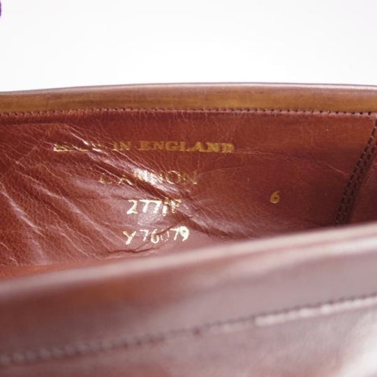 極上★(英)チーニー 6F【定価￥74,800-★CANNON/キャノン/277ラスト】コインローファー/カーフ/濃茶/メンズ/CHEANEY★g572