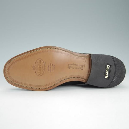 新品★チャーチ 70F/UK7【定価￥124,300-★BURWOOD/バーウッド】81ラスト/5都市ロゴ/ポリッシュドバインダーカーフ/黒/Church's★g573