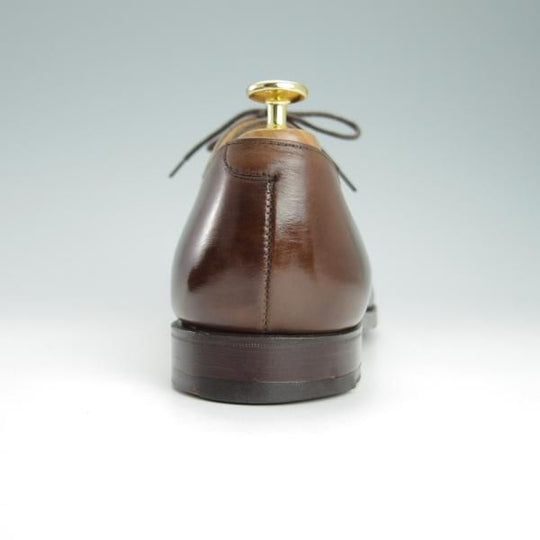 美品★クロケット&ジョーンズ 8.5E【定価￥86,900-★HALLAM/348ラスト】ストレートチップ/カーフ/濃茶/メンズ/Crockett&Jones★g574