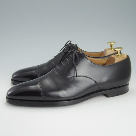 極上★クロケット&ジョーンズ 8E【★(英)ポールスミス別注/Paul Smith】348ラスト/ストレートチップ/カーフ/黒/Crockett&Jones★g575