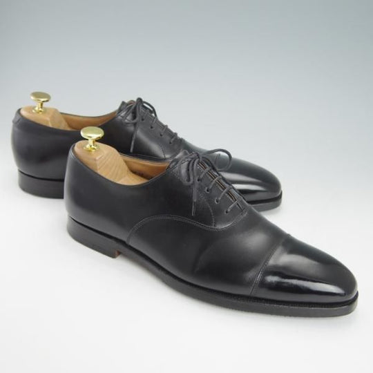 極上★クロケット&ジョーンズ 8E【★(英)ポールスミス別注/Paul Smith】348ラスト/ストレートチップ/カーフ/黒/Crockett&Jones★g575