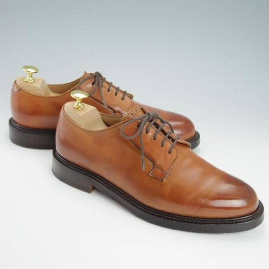 極上★(英)チーニー 6F【定価￥73,440-★DEAL/175ラスト】プレーントゥ/カーフ/Dark Leaf/茶/メンズ/CHEANEY★g578