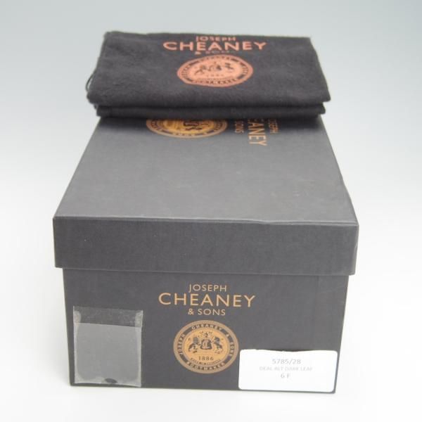 極上★(英)チーニー 6F【定価￥73,440-★DEAL/175ラスト】プレーントゥ/カーフ/Dark Leaf/茶/メンズ/CHEANEY★g578