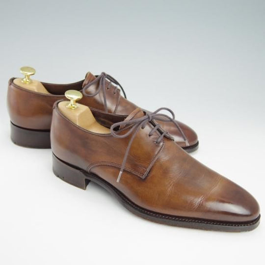 極上★(英)チーニー 6F【最上級★インペリアルコレクション/208ラスト】プレーントゥ/カーフ/茶/メンズ/CHEANEY★g583