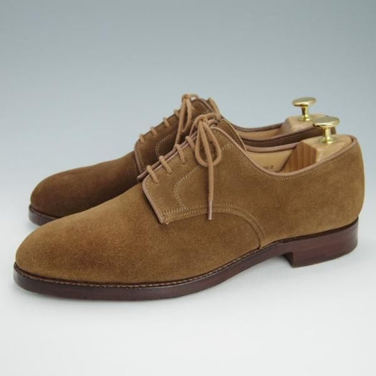 美品★クロケット&ジョーンズ 8E【同系モデル定価￥86,900-★SHIPS別注/GRASMERE 2】325ラスト/プレーントゥ/茶/Crockett&Jones★g584