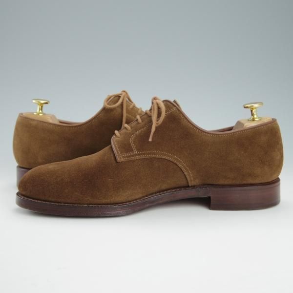 美品★クロケット&ジョーンズ 8E【同系モデル定価￥86,900-★SHIPS別注/GRASMERE 2】325ラスト/プレーントゥ/茶/Crockett&Jones★g584