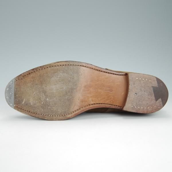 美品★クロケット&ジョーンズ 8E【同系モデル定価￥86,900-★SHIPS別注/GRASMERE 2】325ラスト/プレーントゥ/茶/Crockett&Jones★g584