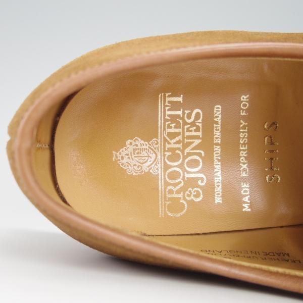 美品★クロケット&ジョーンズ 8E【同系モデル定価￥86,900-★SHIPS別注/GRASMERE 2】325ラスト/プレーントゥ/茶/Crockett&Jones★g584