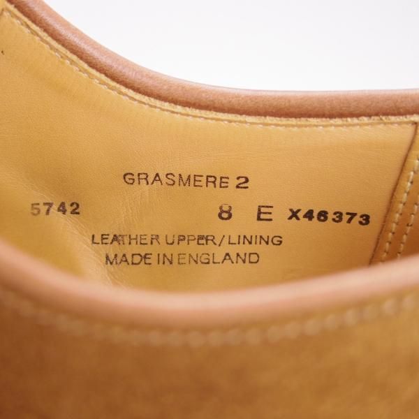 美品★クロケット&ジョーンズ 8E【同系モデル定価￥86,900-★SHIPS別注/GRASMERE 2】325ラスト/プレーントゥ/茶/Crockett&Jones★g584