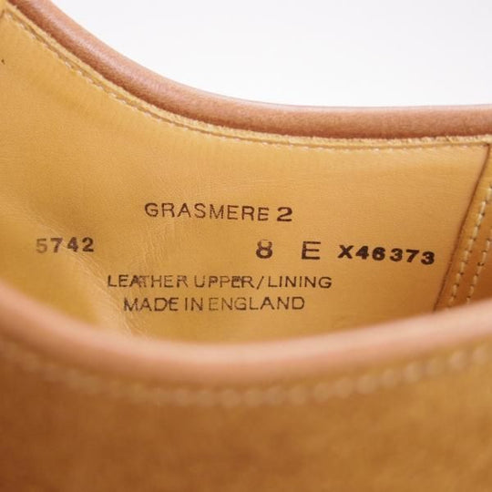 美品★クロケット&ジョーンズ 8E【同系モデル定価￥86,900-★SHIPS別注/GRASMERE 2】325ラスト/プレーントゥ/茶/Crockett&Jones★g584