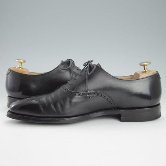 美品★クロケット&ジョーンズ 6.5E【定価￥86,900-★EDGWARE/348ラスト】CITYソール/オックスフォードシューズ/黒/Crockett&Jones★g585