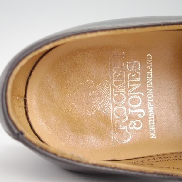 美品★クロケット&ジョーンズ 6.5E【定価￥86,900-★EDGWARE/348ラスト】CITYソール/オックスフォードシューズ/黒/Crockett&Jones★g585
