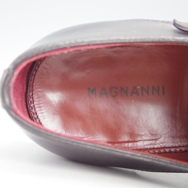 極美品★(スペイン製)マグナーニ SIZE 39【国内販売価格￥82,500-★オパンケ/ボロネーゼ製法】18371/カーフ/黒/メンズ/MAGNANNI★g587