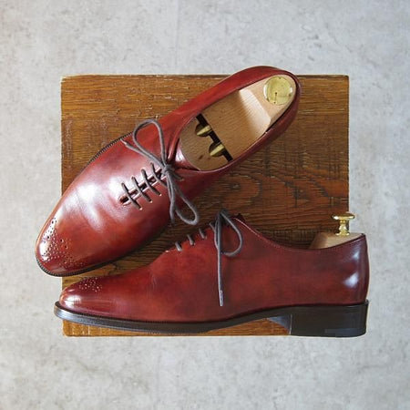 ★(伊)ベッタニン&ベントゥーリ SIZE 5.5【定価￥81,000-★ALEXANDRA/153ラスト】ホールカット/カーフ/赤茶/Bettanin&Venturi★g589