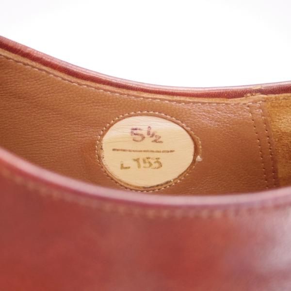 ★(伊)ベッタニン&ベントゥーリ SIZE 5.5【定価￥81,000-★ALEXANDRA/153ラスト】ホールカット/カーフ/赤茶/Bettanin&Venturi★g589