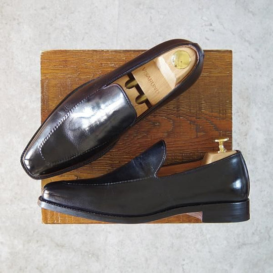 ★(伊)ベッタニン&ベントゥーリ SIZE 6【定価￥145,800-★シャドウステッチ仕様/951】236ラスト/黒/Bettanin&Venturi★g590