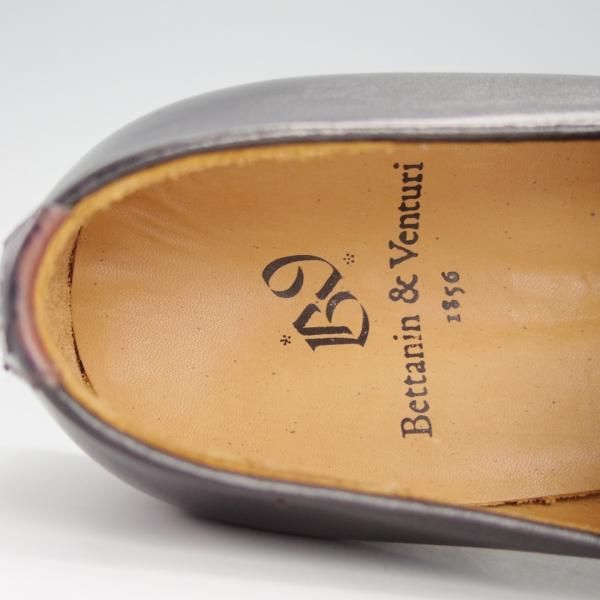 ★(伊)ベッタニン&ベントゥーリ SIZE 6【定価￥145,800-★シャドウステッチ仕様/951】236ラスト/黒/Bettanin&Venturi★g590