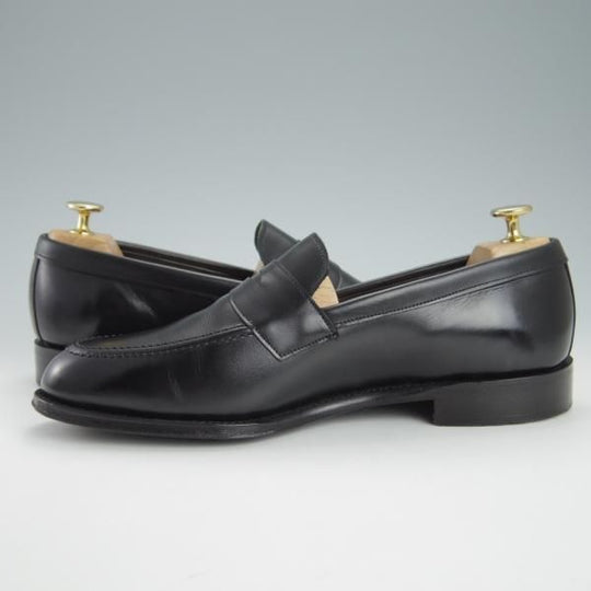 極上★(英)チーニー 7.5F【定価￥74,800-★CANNON/キャノン/277ラスト】コインローファー/カーフ/黒/メンズ/CHEANEY★g600