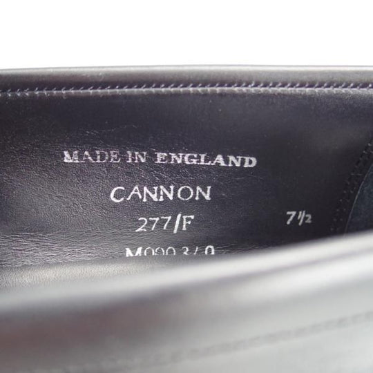 極上★(英)チーニー 7.5F【定価￥74,800-★CANNON/キャノン/277ラスト】コインローファー/カーフ/黒/メンズ/CHEANEY★g600