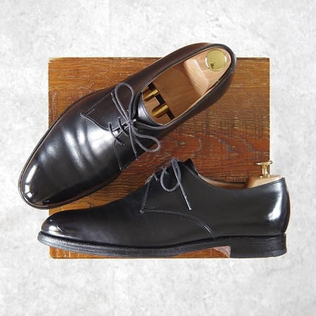 ★クロケット&ジョーンズ 8E【貴重★(英)ポールスミス コレクション別注/Paul Smith】317ラスト/プレーントゥ/Crockett&Jones★g601