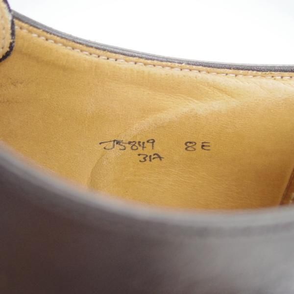 ★クロケット&ジョーンズ 8E【貴重★(英)ポールスミス コレクション別注/Paul Smith】317ラスト/プレーントゥ/Crockett&Jones★g601