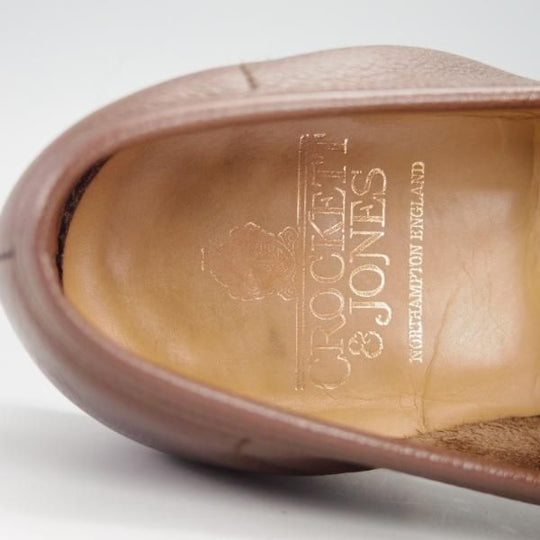 ★クロケット&ジョーンズ 6.5E【モデル定価￥75,900-★SELHURST/366ラスト】コインローファー/グレインレザー/濃茶/Crockett&Jones★g603