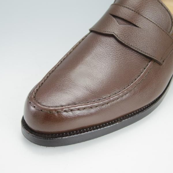 ★クロケット&ジョーンズ 6.5E【モデル定価￥75,900-★SELHURST/366ラスト】コインローファー/グレインレザー/濃茶/Crockett&Jones★g603