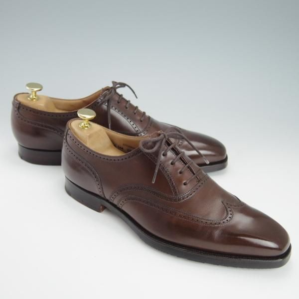 美品★クロケット&ジョーンズ 6.5E【★DRUMMOND/348ラスト】ドラモンド/オックスフォードシューズ/カーフ/濃茶/Crockett&Jones★g604