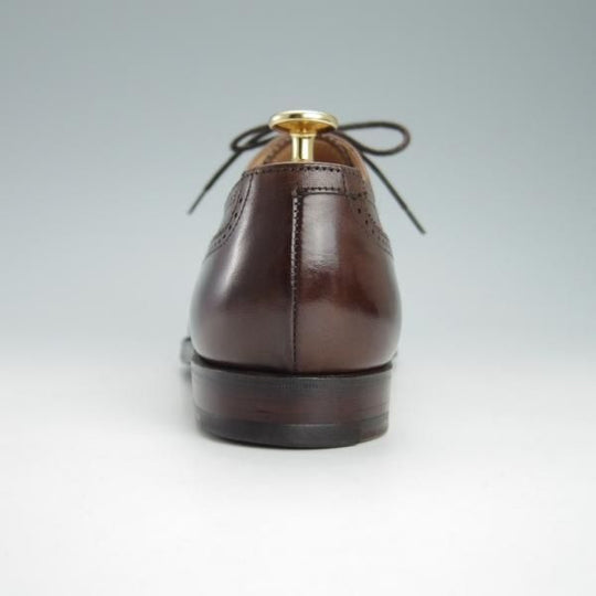 美品★クロケット&ジョーンズ 6.5E【★DRUMMOND/348ラスト】ドラモンド/オックスフォードシューズ/カーフ/濃茶/Crockett&Jones★g604