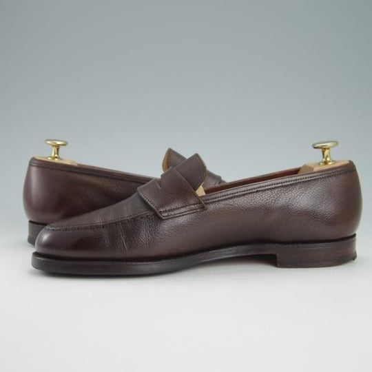 極上★クロケット&ジョーンズ 6.5E【定価￥83,600-★ビームスF別注/MAINE】376ラスト/コインローファー/濃茶/BEAMS/Crockett&Jones★g605