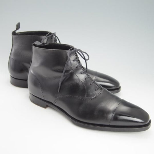 極上★クロケット&ジョーンズ 7E【ハンドグレードライン★369ラスト/STOWE】レースアップブーツ/カーフ/黒/メンズ/Crockett&Jones★g608