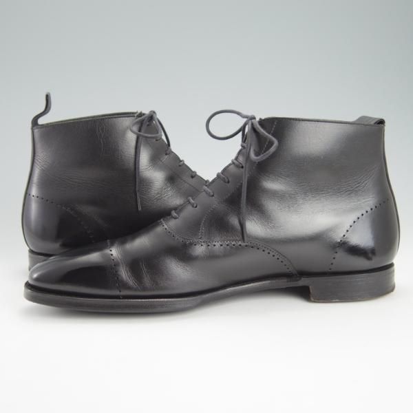 極上★クロケット&ジョーンズ 7E【ハンドグレードライン★369ラスト/STOWE】レースアップブーツ/カーフ/黒/メンズ/Crockett&Jones★g608