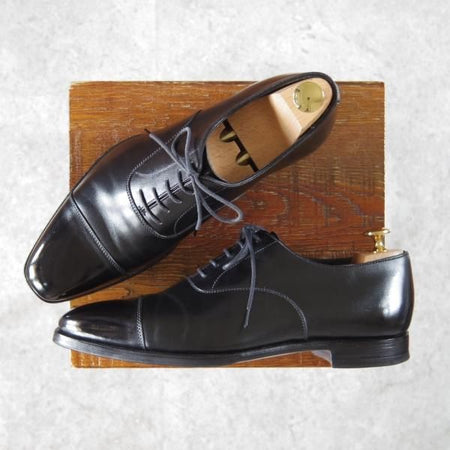 極上★クロケット&ジョーンズ 6.5E【貴重★369ラスト仕様のAUDLEY/オードリー4】ハンドグレードライン/カーフ/黒/Crockett&Jones★g609