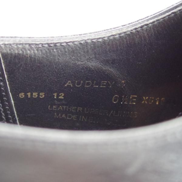 極上★クロケット&ジョーンズ 6.5E【貴重★369ラスト仕様のAUDLEY/オードリー4】ハンドグレードライン/カーフ/黒/Crockett&Jones★g609
